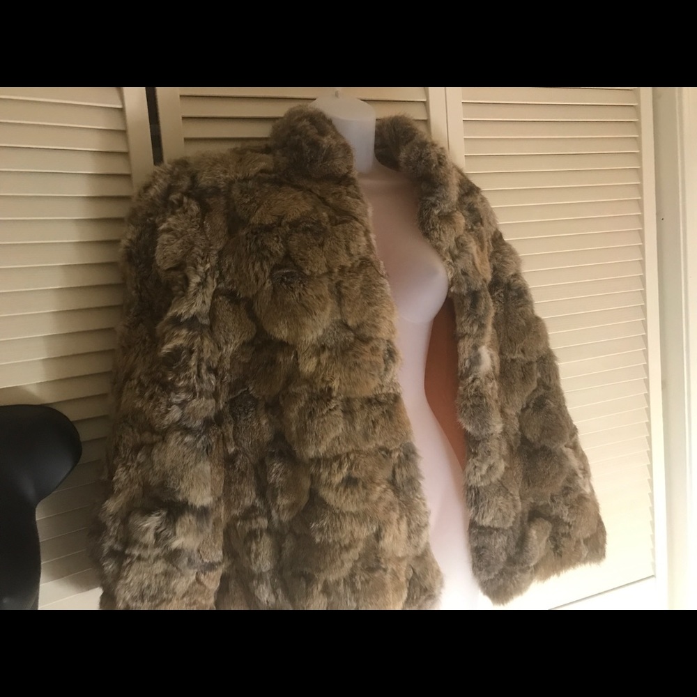 Vintage real fur coat. One of a kind jacket